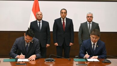 مدبولي يشهد توقيع عقد مشروع إقامة مجمع صناعي متكامل لإنتاج مستلزمات الطاقة الشمسية بالسخنة