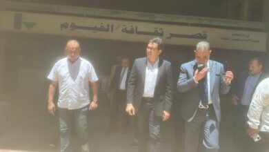 هنو يتفقد قصر ثقافة الفيوم للوقوف على مراحل تنفيذ مشروع التطوير ورفع الكفاءة