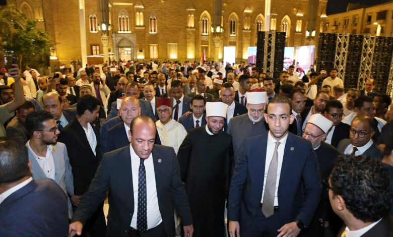 وزير الأوقاف يشهد احتفال وزارة الأوقاف بالعام الهجري الجديد بمسجد الإمام الحسين