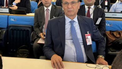 وزير الزراعة يشارك في فعاليات الدورة الرابعة والأربعين لمؤتمر الفاو في روما