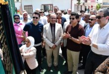 وزير الشباب ومحافظ دمياط يفتتحان ملعب كرة القدم والمبنى الاجتماعي بنادي كفر سعد