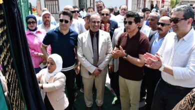 وزير الشباب ومحافظ دمياط يفتتحان ملعب كرة القدم والمبنى الاجتماعي بنادي كفر سعد