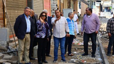 وزيرة التنمية المحلية تتفقد أعمال تنفيذ المرحلة الأولى من تطوير سوق العتبة بحي الموسكي بالقاهرة