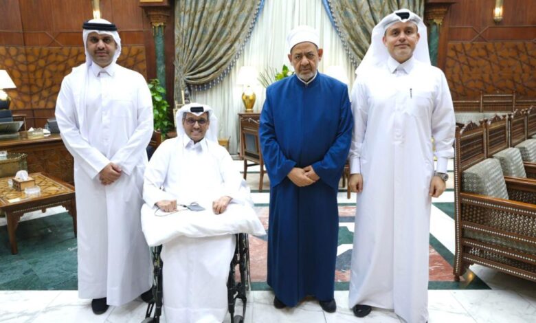 شيخ الأزهر يستقبل سفير قطر ويناقشان سُبُل تعزيز العلاقات العلميَّة والدعويَّة