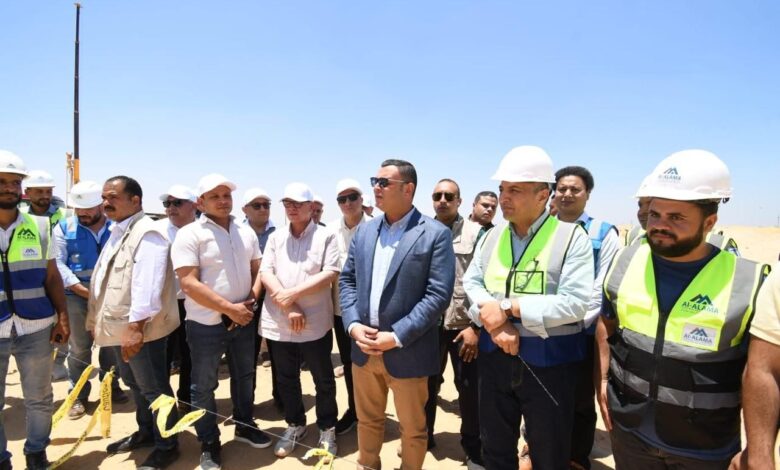 الشربيني يتفقد محاور الطرق ومحطة تنقية مياه الشرب الجديدة بمدينة السادات