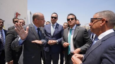 نائب رئيس الوزراء وزير الصحة ورئيس هيئة الرعاية الصحية ومحافظ الإسماعيلية يتفقدون أعمال الإنشاء بالمركز الدولي للتأهيل والطب الرياضي والمقرر ربطه بالقرية الأولمبية