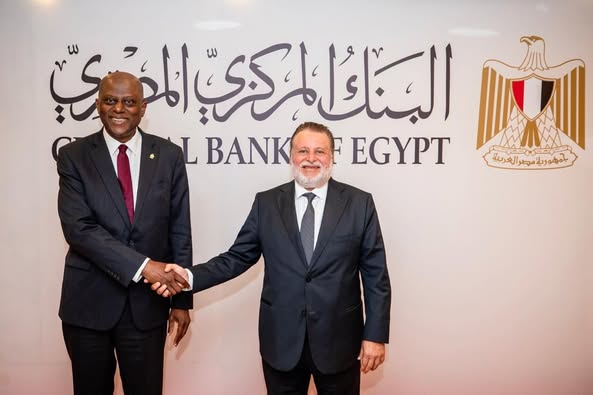 محافظ البنك المركزي يستقبل نظيره النيجيري لتعميق التعاون المشترك بين البنكين في مختلف المجالات