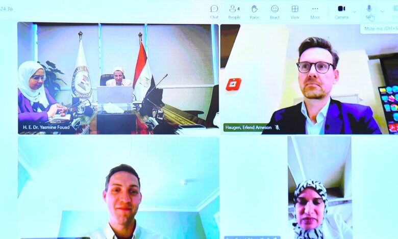 وزيرة البيئة تناقش مع وزير البيئة والمناخ النرويجي آخر مستجدات التفاوض للوصول لمعاهدة دولية للحد من التلوث البلاستيكي