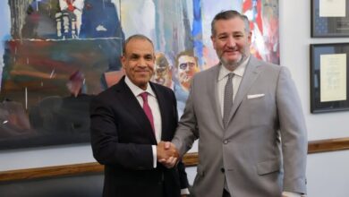 وزير الخارجية يلتقي السيناتور تيد كروز عضو لجنة العلاقات الخارجية بمجلس الشيوخ الأمريكي