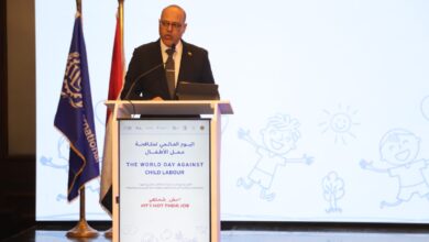وزير العمل مصر قطعت مصر شوطًا كبيرًا في مكافحة عمل الأطفال