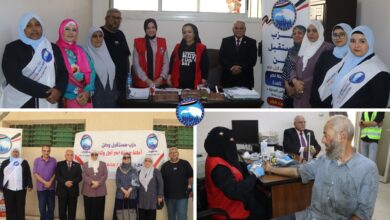 انطلاق حملة ١٠٠ مليون صحة مع فريق طبي الحي السادس و عمال نظافة شركه انفيرو ماستر لتفعيل مبادرة رئيس الجمهورية