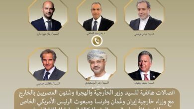 اتصالات مكثفة لوزير الخارجية والهجرة لتثبيت وقف إطلاق النار بين إيران وإسرائيل