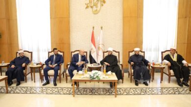 الأزهري يستقبل قاضي قضاة فلسطين ووزير الأوقاف الفلسطيني وعددًا من القضاة والعلماء الفلسطينيين