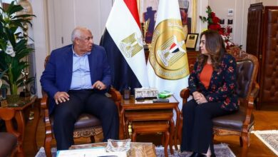 وزيرة التنمية المحلية تتابع مع محافظ الوادي الجديد آخر مستجدات الخطة التنفيذية لإنشاء مركز الحرير بمدينة الخارجة