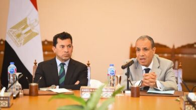 "عبد العاطي" يستقبل "صبحي" ويلتقى مع مجموعة من الشباب المشاركين فى نموذج محاكاة مجلس الشيوخ