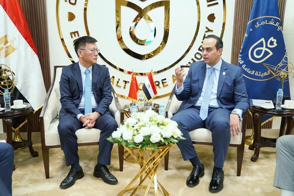 السبكي يلتقي النائب الأول لرئيس شركة هواوي العالمية والرئيس التنفيذي لقطاع الأعمال العامة العالمية