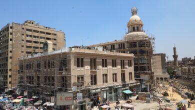 محافظ القاهرة يؤكد أعمال تطوير عمارة تيرينج التراثية بالعتبة قاربت على الانتهاء