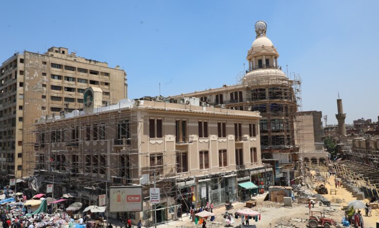 محافظ القاهرة يؤكد أعمال تطوير عمارة تيرينج التراثية بالعتبة قاربت على الانتهاء