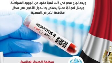 مصر أول دولة في شرق المتوسط تنجح في السطرة على التهاب الكبد ب
