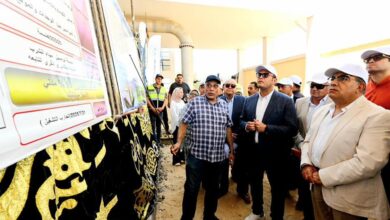 وزير الإسكان ومحافظ الدقهلية يتفقدان توسعات محطة مياه شرب بلقاس بطاقة ٣٤ الف َم٣/يوم