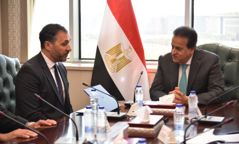 وزير الصحة والسكان يستقبل المدير التنفيذي لشركة HP لمنطقة الشرق الأوسط وأفريقيا