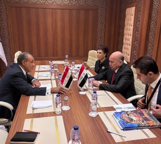 لقاء ثنائي بين وزيري خارجية مصر والعراق على هامش الدورة الاستثنائية لمجلس وزراء خارجية منظمة التعاون الإسلامي بجدة