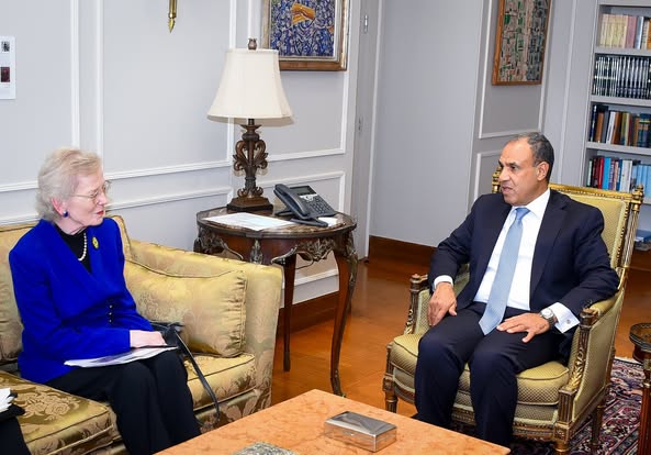 وزير الخارجية يلتقي بقادة مجموعة الحكماء The Elders الداعمة للسلام