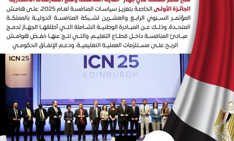 تقدير دولي جديد يُجسد التقدم الذي أحرزته مصر في ترسيخ سياسات المنافسة بمختلف القطاعات