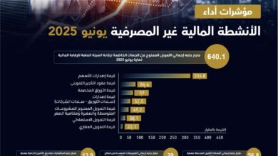 640.1 مليار جنيه إجمالي التمويل الممنوح من الجهات الخاضعة لرقابة الهيئة العامة للرقابة المالية نهاية يونيو 2025