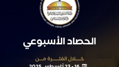 أبرز أنشطة وزارة الشئون النيابية والقانونية خلال أسبوع