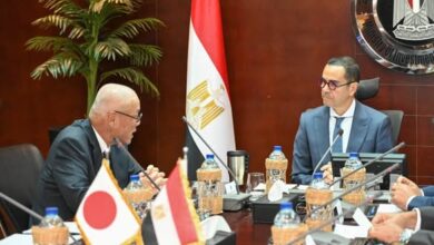 الخطيب يستقبل السفير الياباني بالقاهرة لبحث آفاق التعاون الاقتصادي بين البلدين