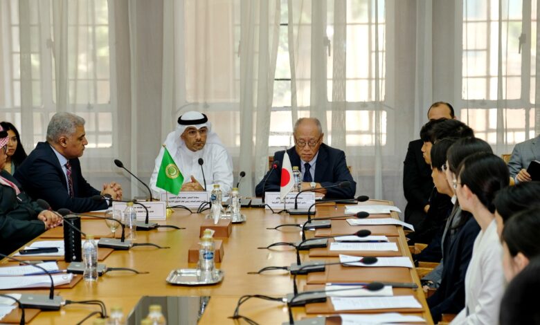السفير محمد صالح سليمان العجيري يلقي كلمة في أعمال ملتقى الشباب العربي الياباني جسور من الحوار والثقافة