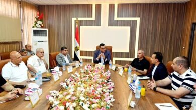 الشربيني يعقد اجتماعًا بمقر جهاز برج العرب الجديدة لمتابعة سير العمل بمختلف القطاعات بالمدينة