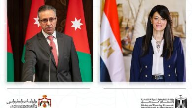 المشاط توجه الشكر لوزير الصناعة والتجارة والتموين الأردني على التنسيق والمتابعة المستمرة لإتمام فعاليات اللجنة العليا المشتركة