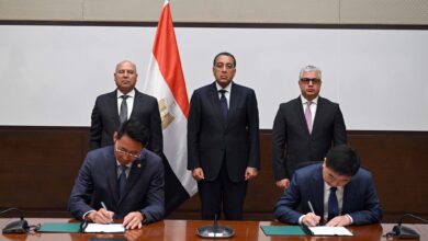 مدبولي يشهد توقيع عقد إنشاء مصنع مجموعة سايلون الصينية للإطارات بـ اقتصادية قناة السويس