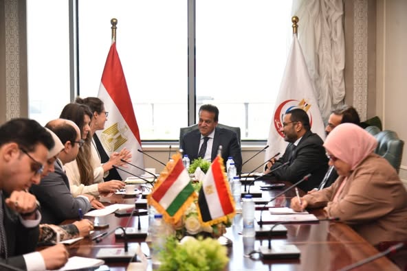 نائب رئيس مجلس الوزراء وزير الصحة يبحث تعزيز التعاون الصحي مع سفيرة المجر بالقاهرة