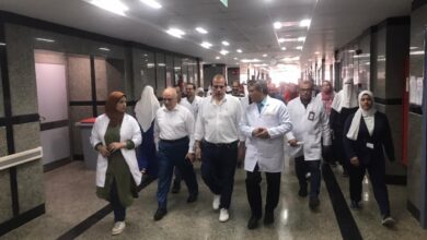 نائب وزير الصحة والسكان يتفقد عدة منشآت طبية في محافظة القليوبية