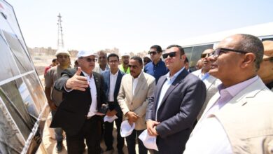 وزير الإسكان ومحافظ مطروح يتفقدان مشروع إحلال وتجديد كوبري روميل بالمحافظة