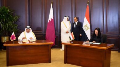 وزيرة التضامن ووزير المالية بدولة قطر يوقعان مذكرة تفاهم للتعاون في مجال التأمينات الاجتماعية والمعاشات بين البلدين