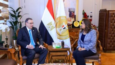 وزيرة التنمية المحلية والقائم بأعمال وزير البيئة تبحث مع رئيس الجهاز المركزي للتنظيم والإدارة مجالات التعاون المشتركة