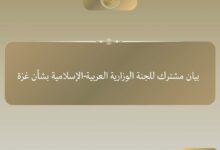 بيان مشترك صادر عن وزراء خارجية اللجنة العربية الإسلامية بشأن غزة