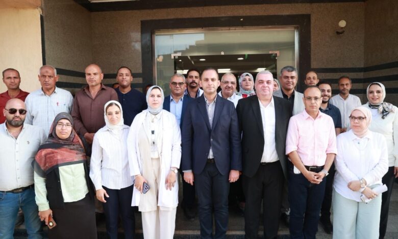 نائب وزير الصحة يتفقد مستشفى علاج الأورام بسمالوط والمركز الإقليمي لنقل الدم بالمنيا