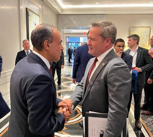 وزير الخارجية يلتقي المندوب الدائم الأمريكي لدى الأمم المتحدة