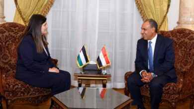 وزير الخارجية يستقبل وزيرة خارجية فلسطين