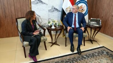 بدوي يبحث مع فالكو الأمريكية خطط التوسع واستخدام الطاقة المتجددة في حقولها بمصر