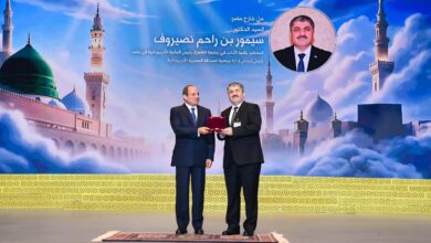 رئيس الجالية الأذربيجانية في مصر يشكر الرئيس السيسي لمنحه وسام العلوم والفنون من الطبقة الأولى