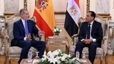 رئيس الوزراء يستقبل ملك أسبانيا بمقر الحكومة