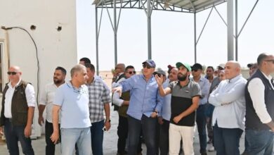 الدكتور سويلم يتفقد الموقف التنفيذى لـ "مشروع تنمية جنوب الوادى"