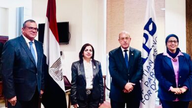 السفير لعجوزي يلتقي بمدير عام الوكالة المصرية للشراكة من أجل التنمية