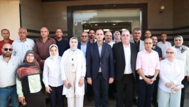 نائب وزير الصحة يتفقد مستشفى علاج الأورام بسمالوط والمركز الإقليمي لنقل الدم بالمنيا